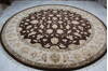 Jaipur Brown Round Hand Knotted 100 X 102 Area Rug 905-145486 Thumb 1