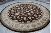 Jaipur Brown Round Hand Knotted 100 X 102  Area Rug 905-145486 Thumb 2