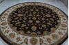 Jaipur Brown Round Hand Knotted 100 X 102  Area Rug 905-145486 Thumb 8