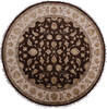 Jaipur Brown Round Hand Knotted 100 X 102  Area Rug 905-145486 Thumb 0