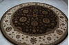 Jaipur Brown Round Hand Knotted 90 X 92 Area Rug 905-145487 Thumb 8