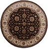 Jaipur Brown Round Hand Knotted 90 X 92  Area Rug 905-145487 Thumb 0