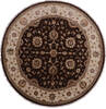 Jaipur Brown Round Hand Knotted 90 X 92 Area Rug 905-145487 Thumb 0