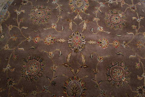 Jaipur Beige Round Hand Knotted 88 X 811 Area Rug 905-145488 Image 6