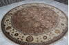 Jaipur Beige Round Hand Knotted 88 X 811  Area Rug 905-145488 Thumb 3