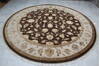 Jaipur Brown Round Hand Knotted 91 X 92  Area Rug 905-145489 Thumb 1