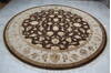 Jaipur Brown Round Hand Knotted 91 X 92 Area Rug 905-145489 Thumb 1