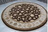 Jaipur Brown Round Hand Knotted 91 X 92 Area Rug 905-145489 Thumb 3