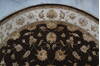 Jaipur Brown Round Hand Knotted 91 X 92 Area Rug 905-145489 Thumb 7