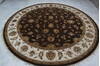 Jaipur Brown Round Hand Knotted 91 X 92  Area Rug 905-145489 Thumb 8