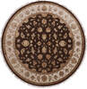 Jaipur Brown Round Hand Knotted 91 X 92  Area Rug 905-145489 Thumb 0