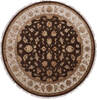 Jaipur Brown Round Hand Knotted 91 X 92 Area Rug 905-145489 Thumb 0