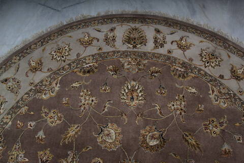 Jaipur Beige Round Hand Knotted 811 X 92 Area Rug 905-145490 Image 7