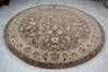 Jaipur Beige Round Hand Knotted 811 X 92  Area Rug 905-145490 Thumb 1