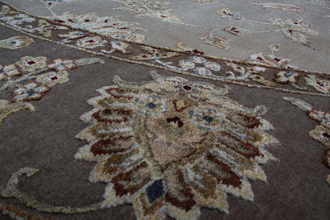 Jaipur White Round Hand Knotted 91 X 91 Area Rug 905-145491 Image 4