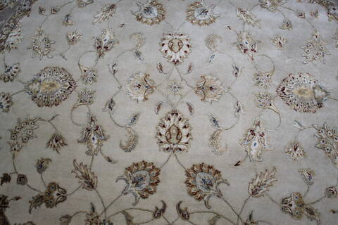 Jaipur White Round Hand Knotted 91 X 91 Area Rug 905-145491 Image 6