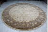 Jaipur White Round Hand Knotted 91 X 91 Area Rug 905-145491 Thumb 1