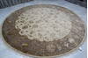 Jaipur White Round Hand Knotted 91 X 91 Area Rug 905-145491 Thumb 3