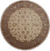 Jaipur White Round Hand Knotted 91 X 91  Area Rug 905-145491 Thumb 0