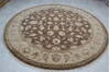 Jaipur Brown Round Hand Knotted 90 X 92  Area Rug 905-145492 Thumb 1