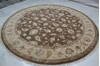 Jaipur Brown Round Hand Knotted 90 X 92  Area Rug 905-145492 Thumb 2