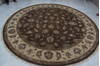 Jaipur Brown Round Hand Knotted 90 X 92  Area Rug 905-145492 Thumb 8
