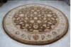 Jaipur Brown Round Hand Knotted 91 X 93 Area Rug 905-145493 Thumb 1