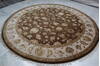 Jaipur Brown Round Hand Knotted 91 X 93  Area Rug 905-145493 Thumb 2