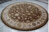 Jaipur Brown Round Hand Knotted 91 X 93 Area Rug 905-145493 Thumb 2
