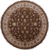 Jaipur Brown Round Hand Knotted 91 X 93  Area Rug 905-145493 Thumb 0
