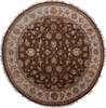 Jaipur Brown Round Hand Knotted 91 X 93 Area Rug 905-145493 Thumb 0