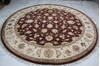 Jaipur Brown Round Hand Knotted 92 X 92  Area Rug 905-145494 Thumb 1