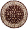 Jaipur Brown Round Hand Knotted 92 X 92  Area Rug 905-145494 Thumb 0