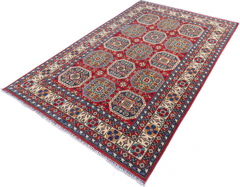 Kazak Red Hand Knotted 67 X 104 Area Rug 700-145496 Image 2