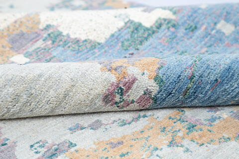 Modern Multicolor Hand Knotted 59 X 86 Area Rug 700-145497 Image 5