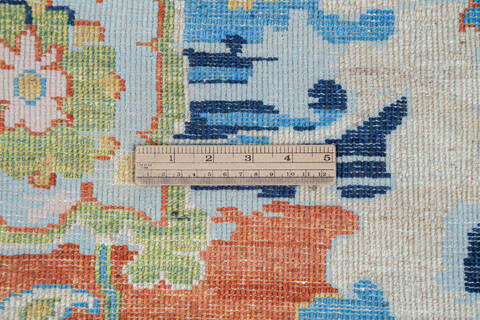 Modern Blue Hand Knotted 59 X 80 Area Rug 700-145502 Image 6
