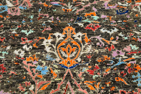 Modern Green Hand Knotted 42 X 61 Area Rug 700-145504 Image 3