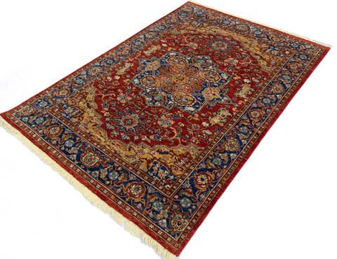 Chobi Red Hand Knotted 57 X 80 Area Rug 700-145506 Image 2
