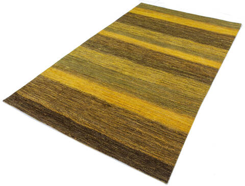 Gabbeh Yellow Hand Knotted 60 X 95 Area Rug 700-145510 Image 2