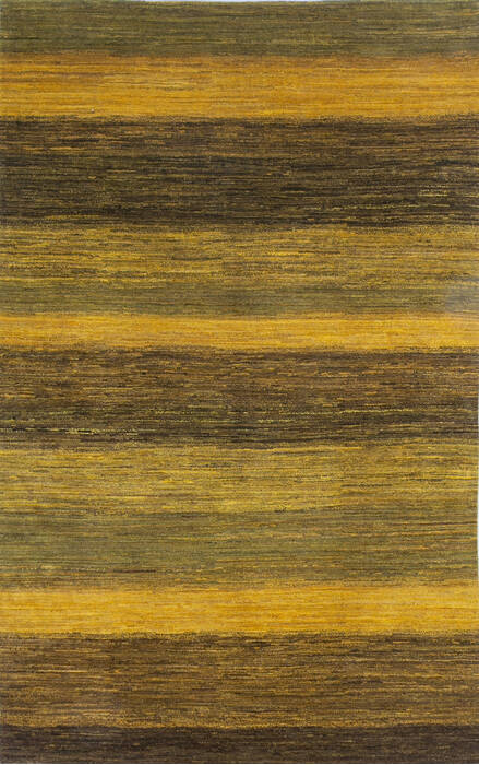 Gabbeh Yellow Hand Knotted 60 X 95 Area Rug 700-145510 Image 0