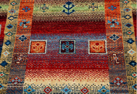 Chobi Multicolor Runner Hand Knotted 26 X 98 Area Rug 700-145512 Image 3