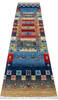 Chobi Multicolor Runner Hand Knotted 26 X 98 Area Rug 700-145512 Thumb 1