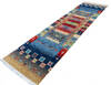 Chobi Multicolor Runner Hand Knotted 26 X 98 Area Rug 700-145512 Thumb 2