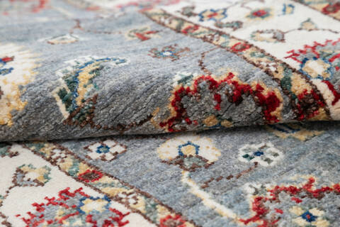 Chobi Grey Runner Hand Knotted 22 X 60 Area Rug 700-145513 Image 5