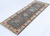 Chobi Grey Runner Hand Knotted 22 X 60  Area Rug 700-145513 Thumb 2