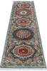 Chobi Grey Runner Hand Knotted 26 X 81  Area Rug 700-145514 Thumb 1