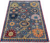 Chobi Grey Hand Knotted 40 X 60  Area Rug 700-145517 Thumb 1