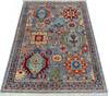 Chobi Grey Hand Knotted 40 X 61  Area Rug 700-145518 Thumb 1