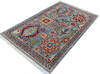 Chobi Grey Hand Knotted 40 X 61  Area Rug 700-145518 Thumb 2