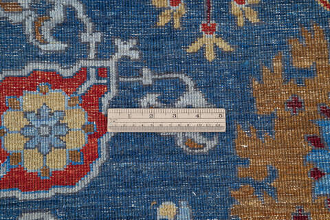 Chobi Blue Hand Knotted 40 X 511 Area Rug 700-145520 Image 6